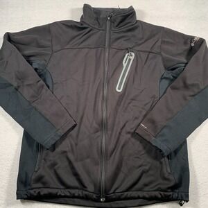 Columbia Field Gear Jacket Mens Large Black Full‎ Zip